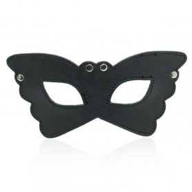 Butterfly mask black sexy bondage fetish wearable mask for men and women