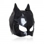 Cat mask large black sexy black bondage fetish mask for woman neutral mouth