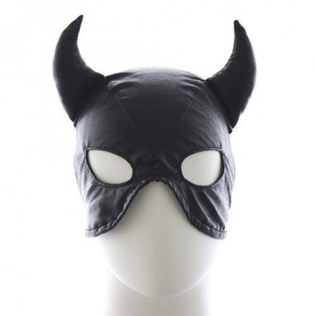 Devil mask black devil mask black fetish bondage for sexy man and woman