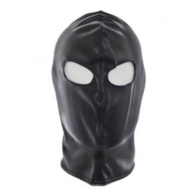 Bondage only eyes mask black Sexy fetish mask in neutral integral leather