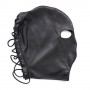 Bondage only eyes mask black Sexy fetish mask in neutral integral leather