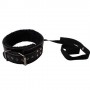 Bondage kit black collar rope whip fetish handcuffs anklets