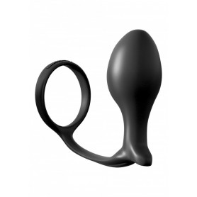 Do it anal plug dildo with black wearable phallic ring anal butt