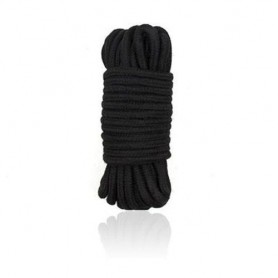 BONDAGE ROPE 5M BLACK professional sadomasochistic constrictive fetish rope