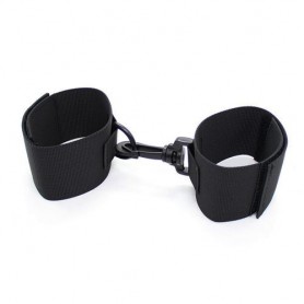 HOOK-AND-LOOP WRISTBANDS EASY CUFFS ARMS BLACK