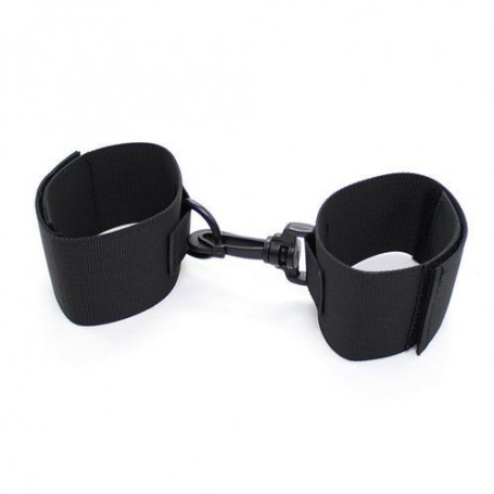 HOOK-AND-LOOP WRISTBANDS EASY CUFFS ARMS BLACK
