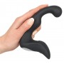 Vibratore anale per stimolazione prostata dildo fallo vibrante ricaricabile nero in silicone