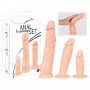 Kit sex toys 3 phallus anal realistic vaginal dildo with soft suction cup mini maxi