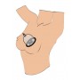 Stimolatore per seno tira capezzoli pompa per seno vibrante con vibrazione