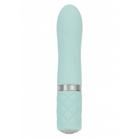 Vibratore vaginale stimolatore in silicone blu fallo vibrante mini ricaricabile