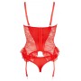 Sexy red lingerie women's lingerie underwear with stocking support hot thong briefs