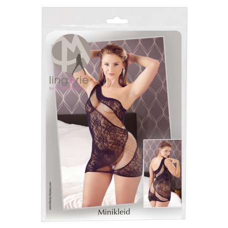 Sexy Mini Tight Transparent Lace Dress for Women Lingerie hot Black Black Lingerie