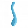 Silicone vaginal vibrator for double clitoral stimulator couple satisfyer blue partner