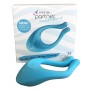 Silicone vaginal vibrator for double clitoral stimulator couple satisfyer blue partner