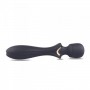 Silicone vaginal stimulator clitoral stimulator rechargeable flex black stim