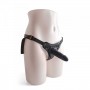 Falo indossabile strap on con dildo realistico vaginale anale in silicone nero