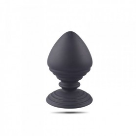 Anal Plug Phallus with Black Silicone Suction Cup Realistic Black Pine Dildo for Women and Men