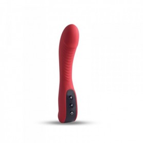 Rechargeable Vaginal Vibrator Dildo Phallus Vibrating Waterproof Silicone Red