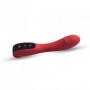 Rechargeable Vaginal Vibrator Dildo Phallus Vibrating Waterproof Silicone Red