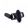 Phallic Sheath for Penis Vibrating Extension Phantic Silicone Black Sex Toy for Men