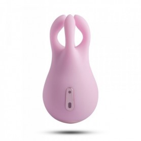Stimolatore vaginale in silicone rosa per donna vibratore clitoride ricaricabile