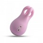 Pink Silicone Vaginal Stimulator for Women Rechargeable Clitoral Vibrator
