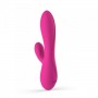 Double rabbit vibrator with clitoral stimulator phallus vaginal vibrating dildo in silicone whale