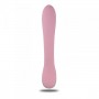 Vaginal vibrator stimulator for G-spot phallus pink pink silicone vibrating dildo