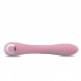 Vaginal vibrator stimulator for G-spot phallus pink pink silicone vibrating dildo