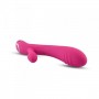 Rabbit vibrator with clitoral stimulator dildo vibrating phallus double pnk design