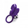 Mini wearable silicone vibrating clitoral stimulator phallic ring