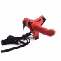 Red Strap On Wearable Dildo Vaginal Anal Phallus with Belt