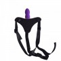 Fallo indossabile strap on anale vaginale Cintura regolabile strap-on purple