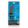 Make it realistic vaginal anal strap on dildo wearable penis sheath phallic extension brown