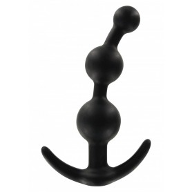 Fallo anale plug dildo in silicone realistico slim big anal butt sex toys nero black