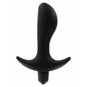 Vibrator Anal Silicone Plug Phallus Dildo Vibrating Black Soft Sex Toys Black