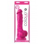 Make it realistic vaginal anal dildo with silicone suction cup fake penis 7 pink