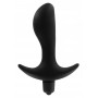 Vibratore plug anale in silicone fallo dildo vibrante nero morbido sex toys black