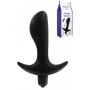 Vibratore plug anale in silicone fallo dildo vibrante nero morbido sex toys black