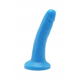 Fallo vaginale anale con ventosa Happy Dicks Dong 6 Inch blu