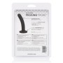 Black silicone phallus dildo with curved suction cup Vaginal anal penetration Black