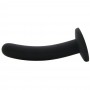 dildo fallo in silicone nero con ventosa curvo penetrazione anale vaginale black