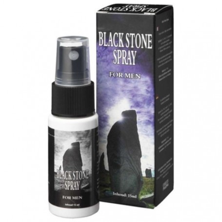 Ritardante contro eiaculazione precoce spray black stone for man