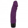 Realistic Vibrator vibra lotus Silicone Classics Purple