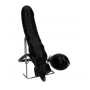 Black Latex Inflatable Phallus Dildo for Sex Man Woman Stimulator Black