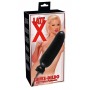 Black Latex Inflatable Phallus Dildo for Sex Man Woman Stimulator Black