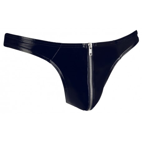 men's underpants open zippered briefs sexy black male black low waist