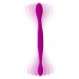 Vibratore doppio ricaricabile dildo vaginale anale fallo in silicone realistico