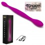 Realistic silicone dual rechargeable dual rechargeable dildo anal vaginal dildo