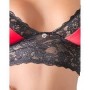 Women's underwear cottelli collection lingerie 2pcs thong briefs bra black red
